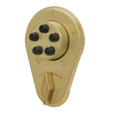 Simplex Deadlocking Spring Latch,Satin Brass 919-04