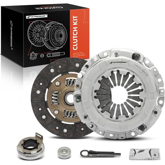 A-Premium Transmission Clutch Kit with Pilot Bearing Set Compatible with Chevrolet Metro 1998-2000 & Geo Metro 1989-1997 & Pontiac Firefly 1989-1991/1994-2000, 1.0L