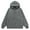 smoky grey, variant on Women's Hoodies Teenage Pullover Drawstring Long Sleeve Basic Hoodie Unisex Sweatshirts