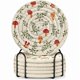 thumbnail image 1 of wonima44 Cup Coasters for Drinks Absorbent - for Coffee Wooden Table Office Cute Farmhouse Outdoor Rustic Desk Kawaii Woven Women Kids Soft Cloth Braided Fabric Mushroom Coaster Set of 6 with Holder, 1 of 1