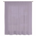 thumbnail image 2 of Purple Solid Color Sheer Curtains 84 Inches Long, Aesthetics Contemporary Luxury Light Filering Curtains, Breathable Simi Curtain Privacy Drapes for Living Room Bedroom Lightweight Window Treatment, 2 of 9
