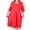 Red Dress, variant on Women's Clearance Tiered Ruffle Round Neck Hollow Button Fall Dress Long Sleeve Pleated Backless Spring Casual Chiffon Workout Summer Tea Length A Line Dress Fashion Red L