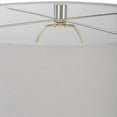 thumbnail image 3 of Uttermost Artifact Steel Ceramic and Fabric Table Lamp in Gray/White, 3 of 7