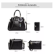 thumbnail image 3 of Bolso Mano Tote Bolsa Mochila Mujer Gran Capacidad Negro, 3 of 5