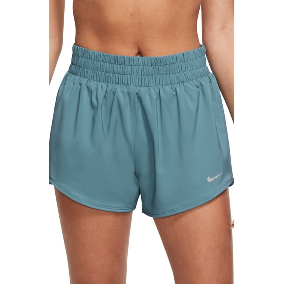 Nike Dri-FIT One Shorts in Noise Aqua/Reflective Silv at Nordstrom, Size X-Large