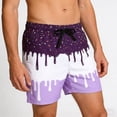 thumbnail image 2 of Gyexs Men's Ice Cream Swim Trunks Athletic Shorts Lightweight Quick-Drying Gym Baseball Workout Running Shorts with Pockets 2026 Purple Size M, 2 of 5