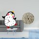 thumbnail image 2 of Reloj De Pared De Madera Con Diseño De Pingüino De Dibujos Animados, Decorativo, Bonito, A Pilas, Para El Hogar, Dormitorio, Escultura De Pared De Metal Multifuncional, Arte Rústico, Estatua, 2 of 8