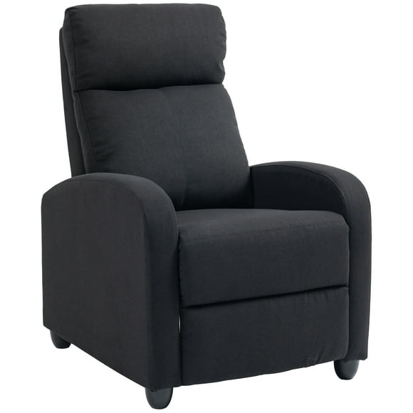 HOMCOM Push Back Recliner Chair, Home Theater Seating with Padded Seat
