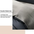 thumbnail image 4 of SUSIELADY King Duvet Cover Set, 3-Piece Ultra Soft Double Brushed Microfiber, Reversible Two-Tone Color, Zipper & Corner Ties, No Comforter, (Light Gray & Dark Gray, 104"x90"), 4 of 8