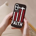 thumbnail image 4 of Compatible with Iphone 16 Case - Cute Soft USA Flag Cross Silicone Case Compatible with Iphone 16 Phone Case for Women Men, 4 of 6