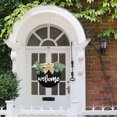 thumbnail image 6 of FEIGO Welcome Sign for Front Door 11.8 inch Wood Welcome Sign Wreath Hanging Sign Decor, Black, 6 of 7