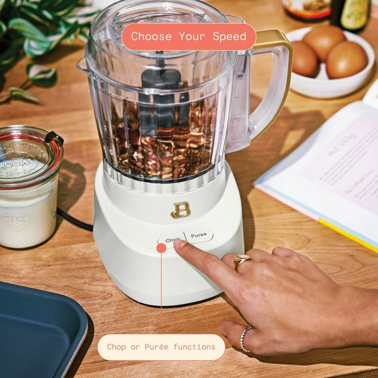 Beautiful by Drew Barrymore 3-Cup Food Chopper, White Icing photo 3