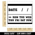 thumbnail image 2 of Date Fill-In with Days of the Week Tracker Daily Calendar Square Rubber Stamp Stamping Scrapbooking Crafting - Large 2.75in, 2 of 7