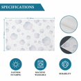 thumbnail image 6 of Colorful Shell Coastal Placemats Set of 8, Nautical Summer Beach Ocean Sea Placemats for Dining Table, Place Mats for Kitchen Tabletop, Waterproof Wipeable Dining Table Mats Set, 6 of 9