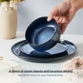 thumbnail image 6 of Onader 12 Piece Stoneware Dinnerware Sets, Plates and Bowls Dish Set for 4, Speckled Kitchen Dining Plates and Bowls, Dishwasher & Microwave Safe - Starry Sky Blue, 6 of 9
