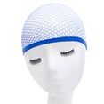 thumbnail image 2 of 2pcs/set Wig Cap Elastic Nylon net wig cap wig Hair Net Unisex Snood Cosplay Party Hairdressing Accessories, One-Open, Blue, 2 of 8