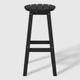 thumbnail image 2 of WestinTrends Malibu 29" HDPE Outdoor Patio Round Bar Stool, Black, 2 of 7