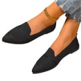 thumbnail image 5 of Willtoo Womens Mesh Soft Sole Non Slip Flat Pointed Toe Breathable Slip On Lazy Shoes Casual Round Toe Loafers, 5 of 5