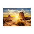 thumbnail image 1 of Sun and Desert Style Aquarium Fish Tank Background Poster PVC Adhesive Decor Paper (91*50cm), 1 of 9