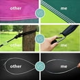 thumbnail image 6 of Camping Hammock with Mosquito Net, Hammocks with Tree Straps Carabiners, 1 & 2Persons Outdoor Portable Tree Straps Swing Hammock, Nylon Parachute Material Hammocks, Blue, 6 of 6