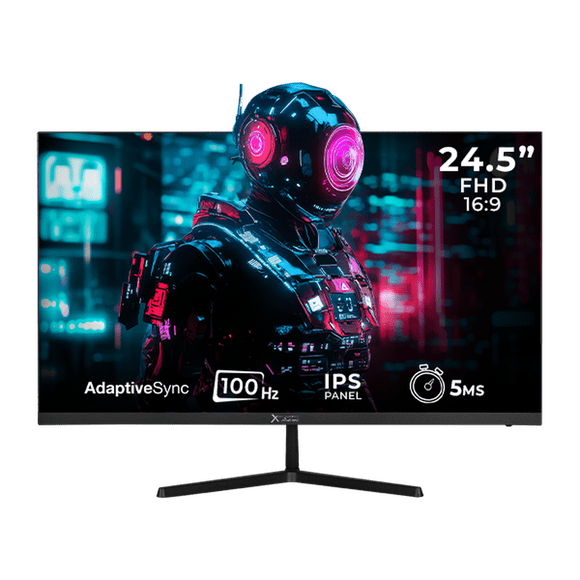 Monitor Gamer 24.5 XTREME PC GAMING Infinite Game 5ms 100Hz FHD IPS HDMI Altavoces Adaptive-Sync Negro MXTBK245F