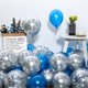 thumbnail image 3 of Confeti blanco y plateado de 15 piezas, decoración de feliz cumpleaños, fiesta de boda, Globos de helio de aire blanco perla, globo de fondo para Baby Shower, 3 of 4