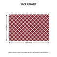 thumbnail image 2 of Rocae Red Moroccan Printed Heat Resistant Place Mats,Classic Hemstitch Cloth Fabric Placemats Imitation Linen Place Mat Table Mats 18x12 inch, 2 of 5