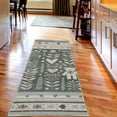 thumbnail image 3 of Ambesonne Neutral Decorative Rug Carpet, Bear Nordic Botanical Motif, 2' 5" x 7' 5", Grey Tan and Ivory, 3 of 3