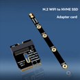 thumbnail image 2 of 5X Adaptador Wifi M.2 Adaptador Wifi M.2 A SSD NVME PCIe4.0 A M2 NGFF Clave A+e Adaptador Wifi para Módulo WiFi/WWAN/LTE, 2 of 5