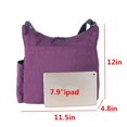 thumbnail image 4 of Bandolera MHCNLL antirrobo RFID resistente al agua, color morado, 4 of 6