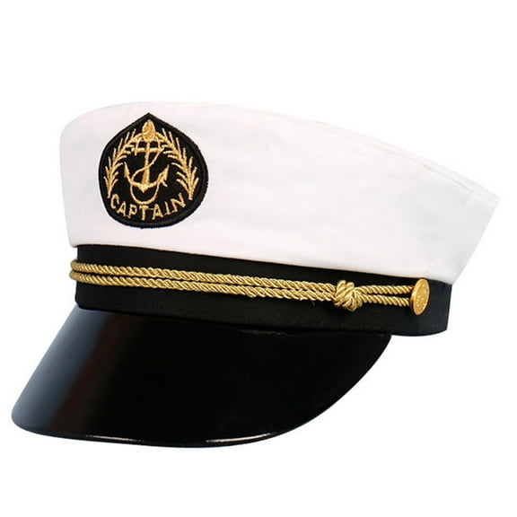 YROHGKPN Children Captain Hat for Role Play Kids Party Props Hat Marine with Badge for Stage