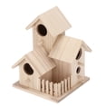 thumbnail image 4 of Pajarera al aire libre Bling Bling caja de cría de pájaros pequeños para pájaros salvajes tres habitaciones, 4 of 12