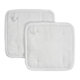 thumbnail image 3 of VHC Brands Cotton Pot Holder Set of 2, Heat Resistant, Kitchen Potholders, Finders Keepers Collection, Square 8x8, Soft White, 3 of 3