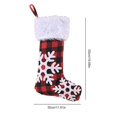 thumbnail image 3 of xinxixnxx 3PCS Christmas Stocking Red and Black Grid Elk Snowflake Xmas Character Socks Christmas Tree Pendant, 3 of 6