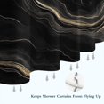 thumbnail image 6 of Black Gold Marble Pattern Shower Curtain 72"x84" ,Bathroom Decorative Shower Curtains Set with 12 Hooks,Modern Waterproof Washable Shower Curtain, 6 of 6