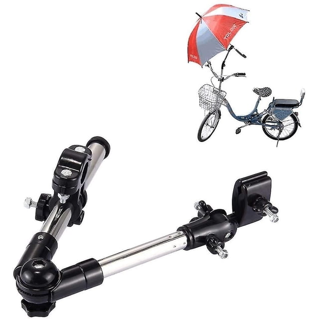 Soporte universal plegable para barra de paraguas de bicicleta. Afortunado Sencillez