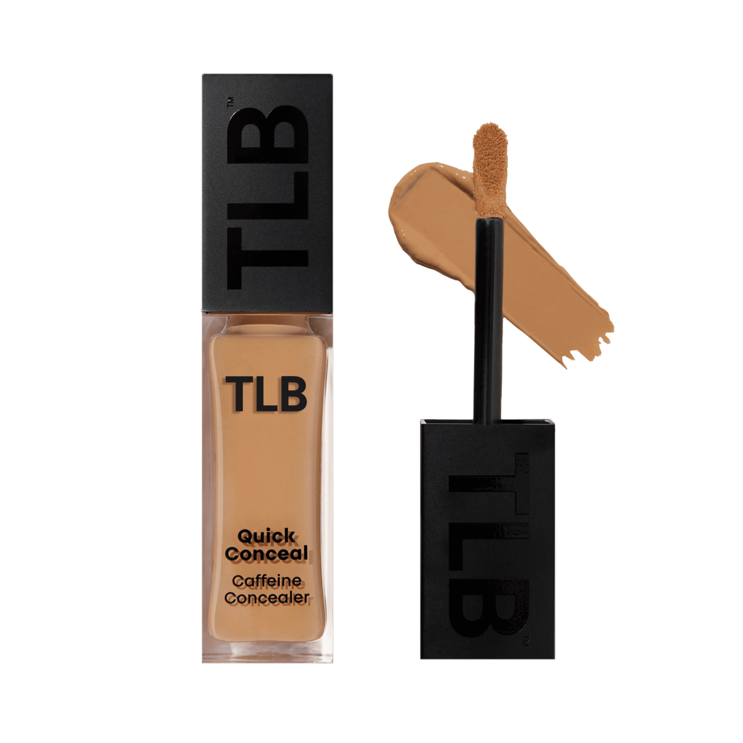 The Lip Bar Quick Conceal Caffeine Concealer - Caramel 1.0, Hydrating and Brightening