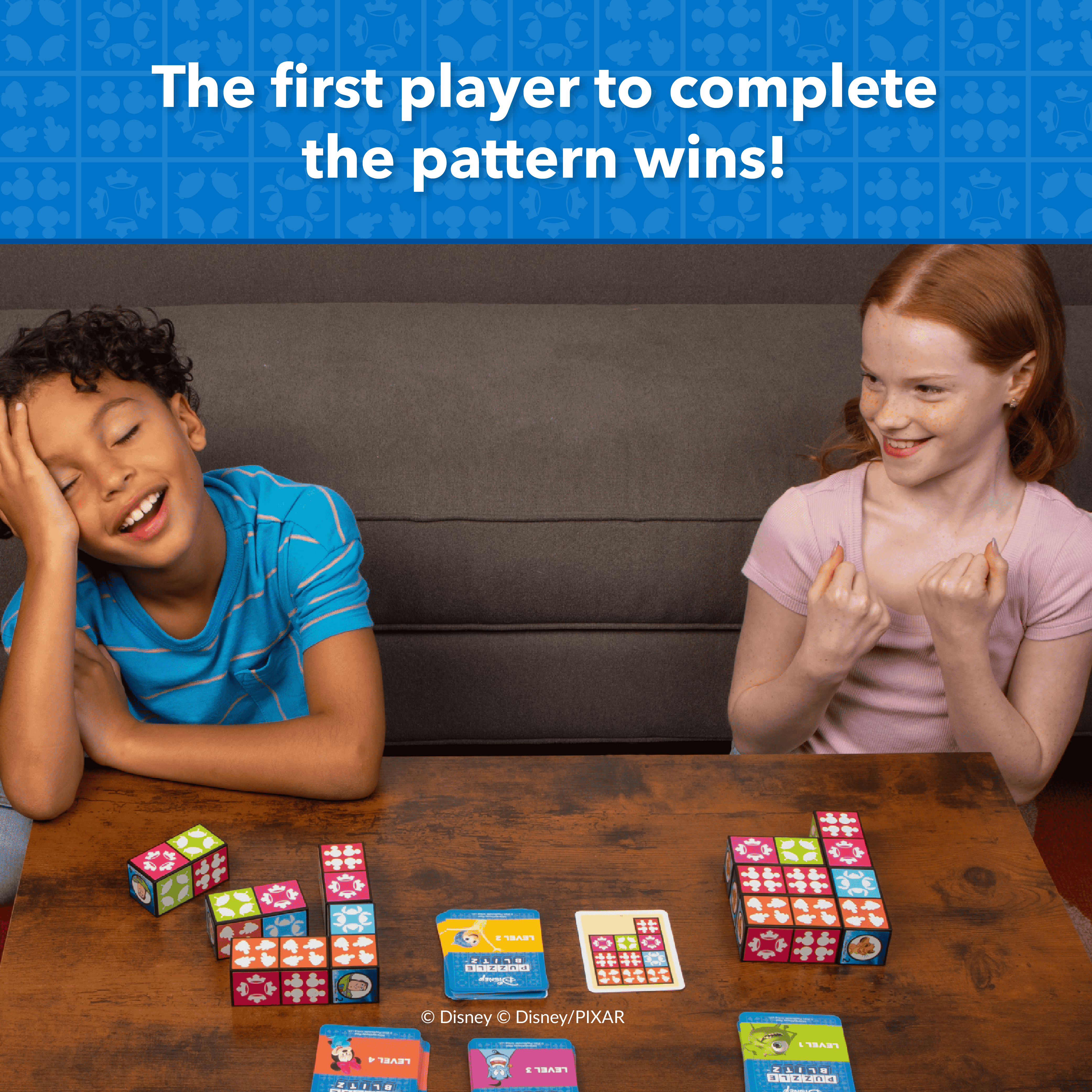 Disney Puzzle Blitz Family Board Game, 2-4 Players, Children Ages 8+ (Walmart Exclusive)