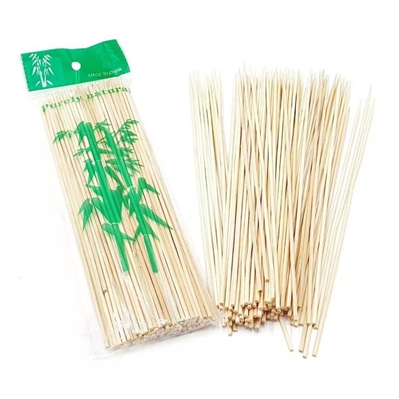 Palillos De Bambu palillo Para Brochetas 25 cm con 450 pz