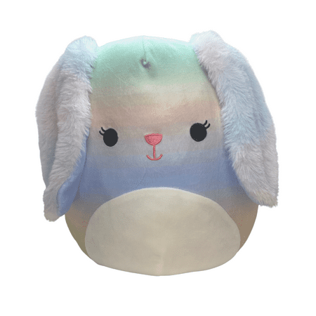 Squishmallow 12 Inch Wu the Easter Bunny Rainbow Super Soft Plush Toy Pet Pillow Animal