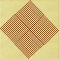 thumbnail image 1 of Ahgly Company Machine Washable Indoor Square Transitional Sun Yellow Area Rugs, 5' Square, 1 of 7