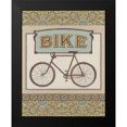 thumbnail image 2 of Vess, June Erica 12x14 Black Modern Framed Museum Art Print Titled - Bike, 2 of 5