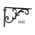 thumbnail image 2 of jifeng Decorative Shelf Bracket Cast Iron Bracket Heavy Duty Strong Iron L Shape Corner Style C, 2 of 6