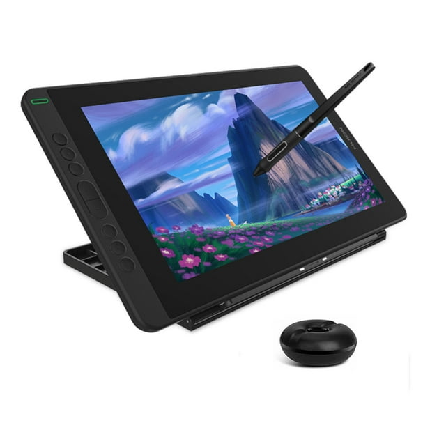 Tableta Digitalizadora HUION Monitor Kamvas 13 con soporte Negra