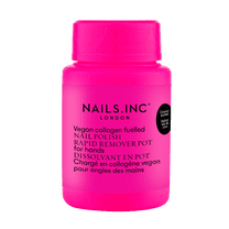 Nails.INC Vegan Collagen Fueled Coconut Scented Nail Polish Rapid Remover Pot for Hands, 1.69 fl oz