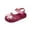 Purple, variant on Jamicy Toddler Girls Jelly Shoes Soft Jellies Sandals Rubber Sole Closed Toe Beach Summer Mary Jane Kids Princess Dress Flat