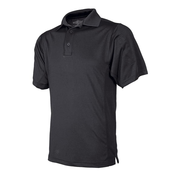 Tru-Spec 4076 Mens Short Sleeve Eco Tec Earth Friendly Polo Shirt, Black