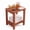 Walnut, variant on SENWEST Outdoor Weather-Resistant Pine Wood Square End Table, Black