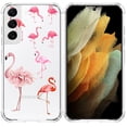 thumbnail image 1 of Flamingo Collage Clear Case for Samsung Galaxy S22 Plus,Aesthetic Art Design Case for Men Women,Unique Trendy Transparent TPU Bumper Case Cover, 1 of 5