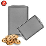 InHome 2 Pack Cookie Tray Metal Rectangular Baking Trays Mold Nonstick